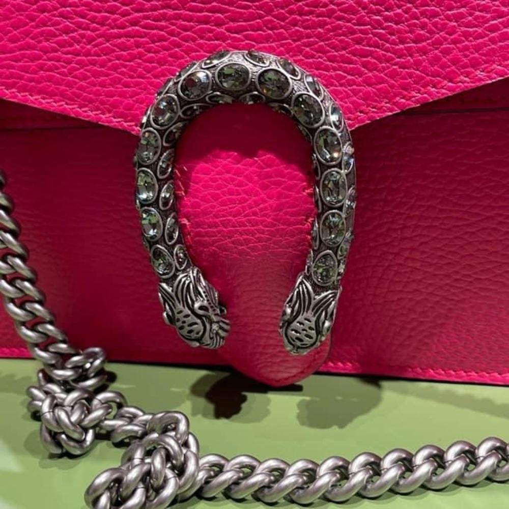 GUCCI Dionysus Leather Shoulder Bag Women (pink)
